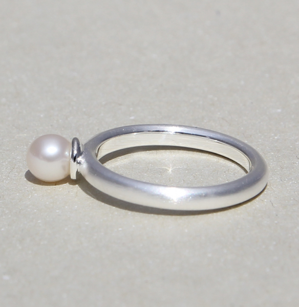 Silberring mit SWZ Perle | Lofty