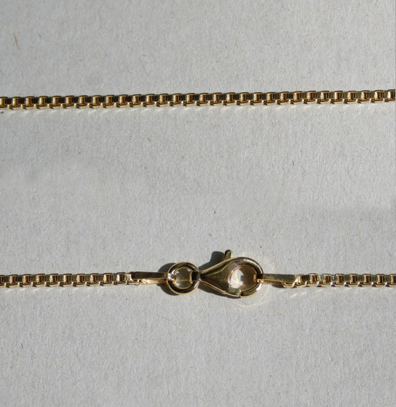 Venezianerkette 1,5 mm silber vergoldet