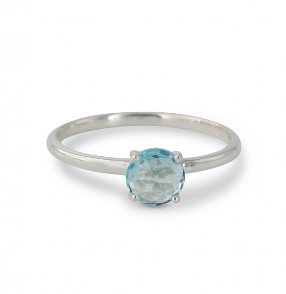 Silberring Topas | Krone fac.