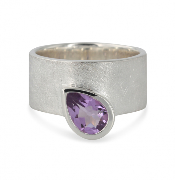 Silberring mit Amethyst