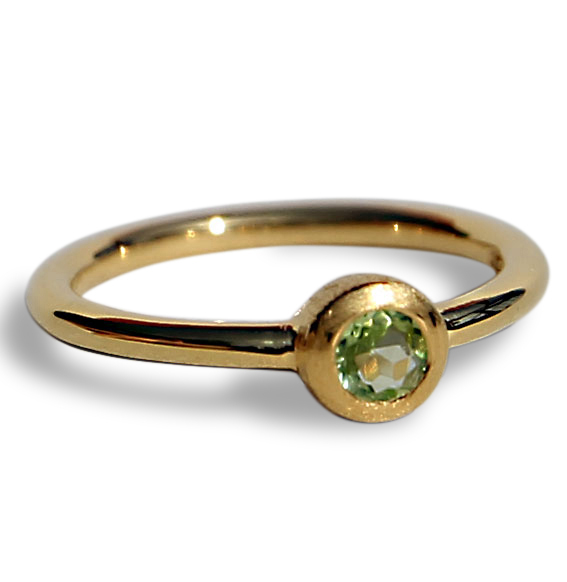 Ring vergoldet -Fine- mit Peridot