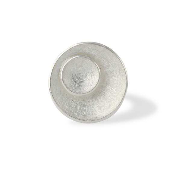Silberring "2 Schalen", 19mm / 10mm